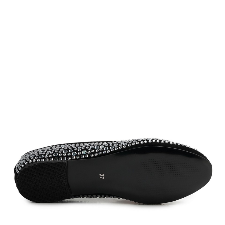 Zeytuk Siyah Babet Tekstil Kadın Ayakkabı