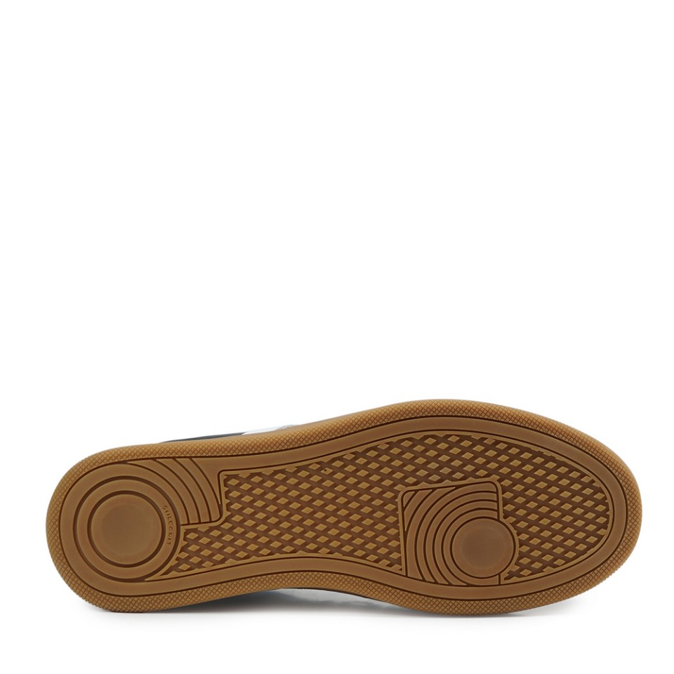 Zeytuk Siyah-Beyaz Hakiki Deri Erkek Sneakers