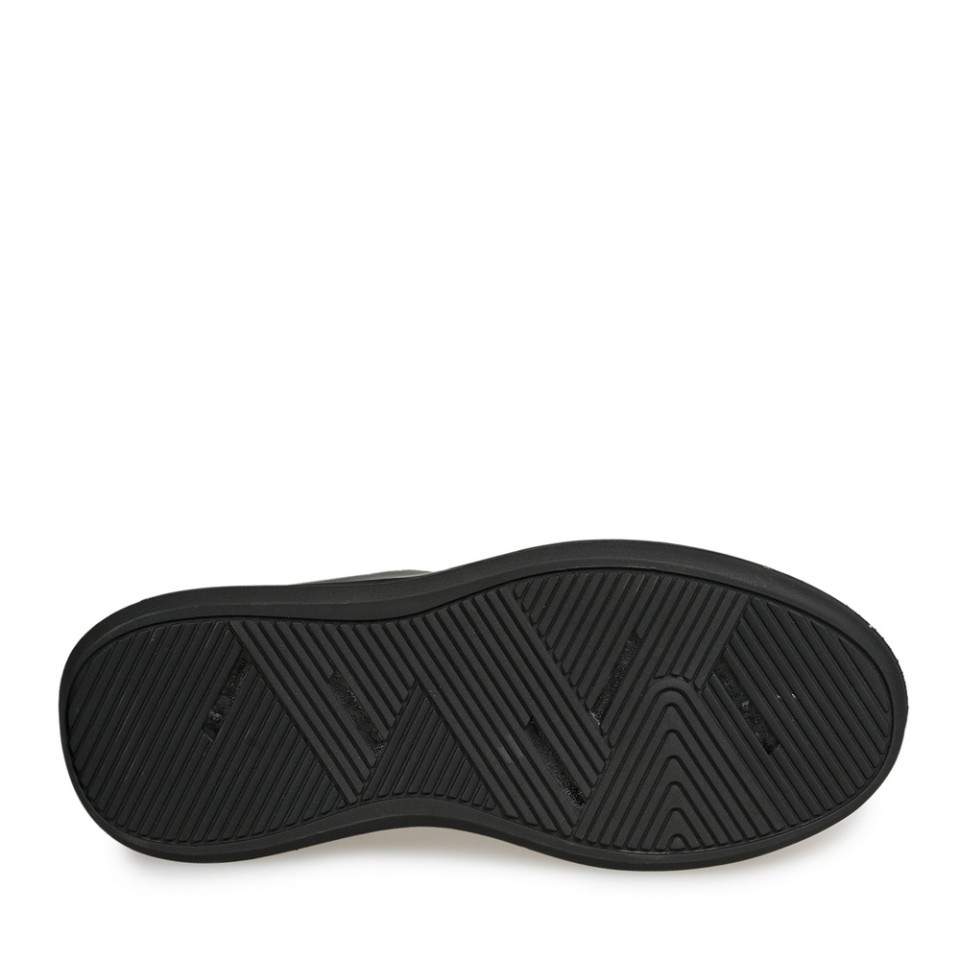 Zeytuk Siyah Casual Deri Kadın Ayakkabı