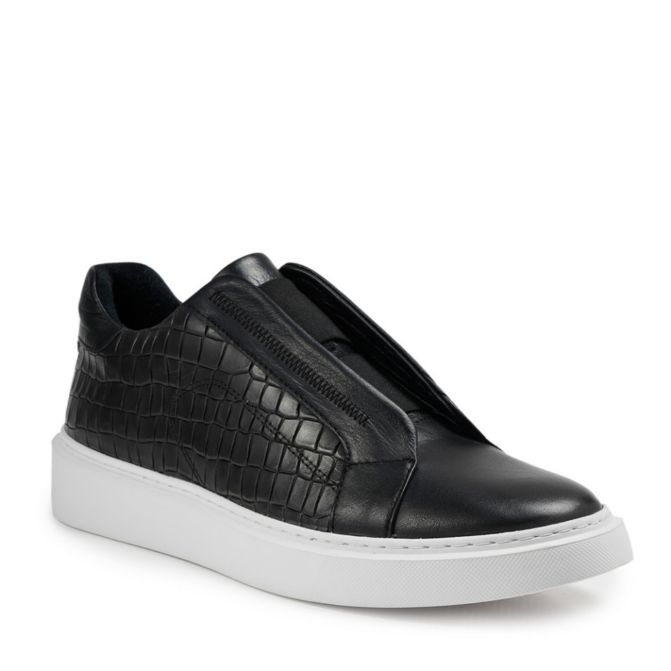 Zeytuk Siyah Casual Hakiki Deri Erkek Ayakkabı 