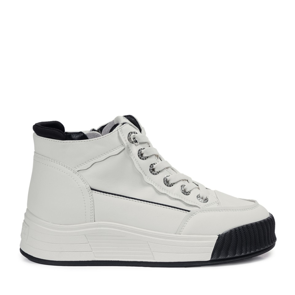 Zeytuk Siyah Casual Hakiki Deri Kadın Ayakkabı