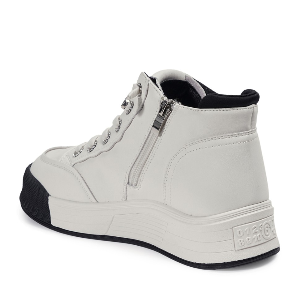 Zeytuk Siyah Casual Hakiki Deri Kadın Ayakkabı