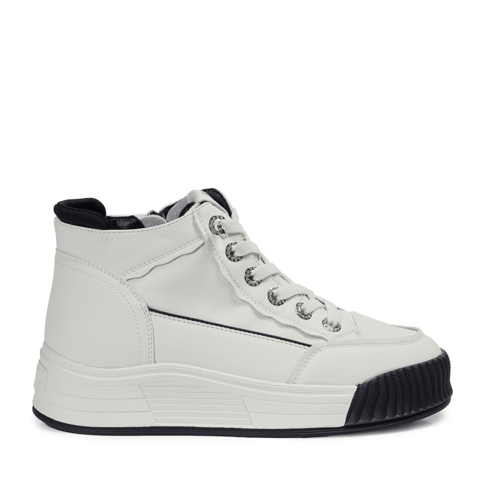 Zeytuk Siyah Casual Hakiki Deri Kadın Ayakkabı