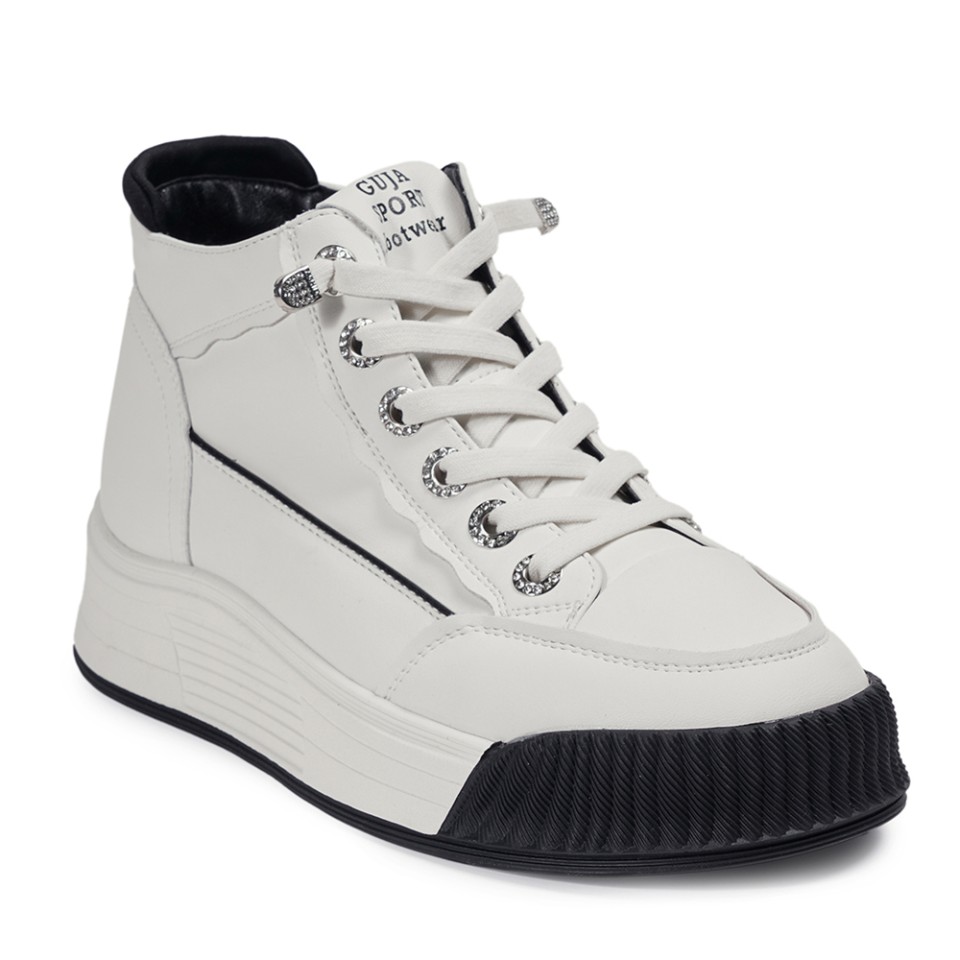 Zeytuk Siyah Casual Hakiki Deri Kadın Ayakkabı