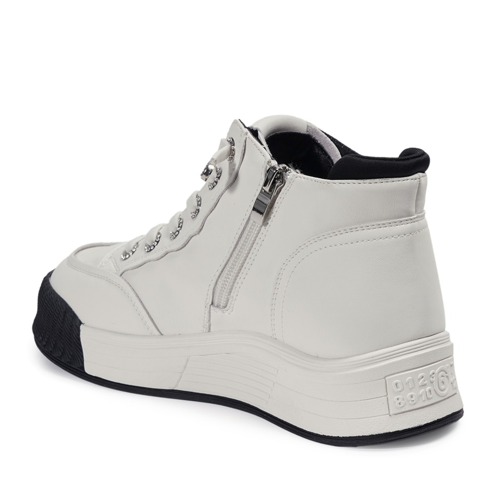 Zeytuk Siyah Casual Hakiki Deri Kadın Ayakkabı