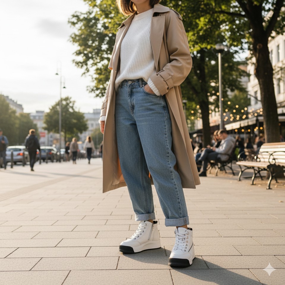 Zeytuk Siyah Casual Hakiki Deri Kadın Ayakkabı