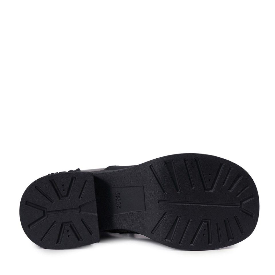 Zeytuk Siyah Casual Rugan Deri Kadın Bot