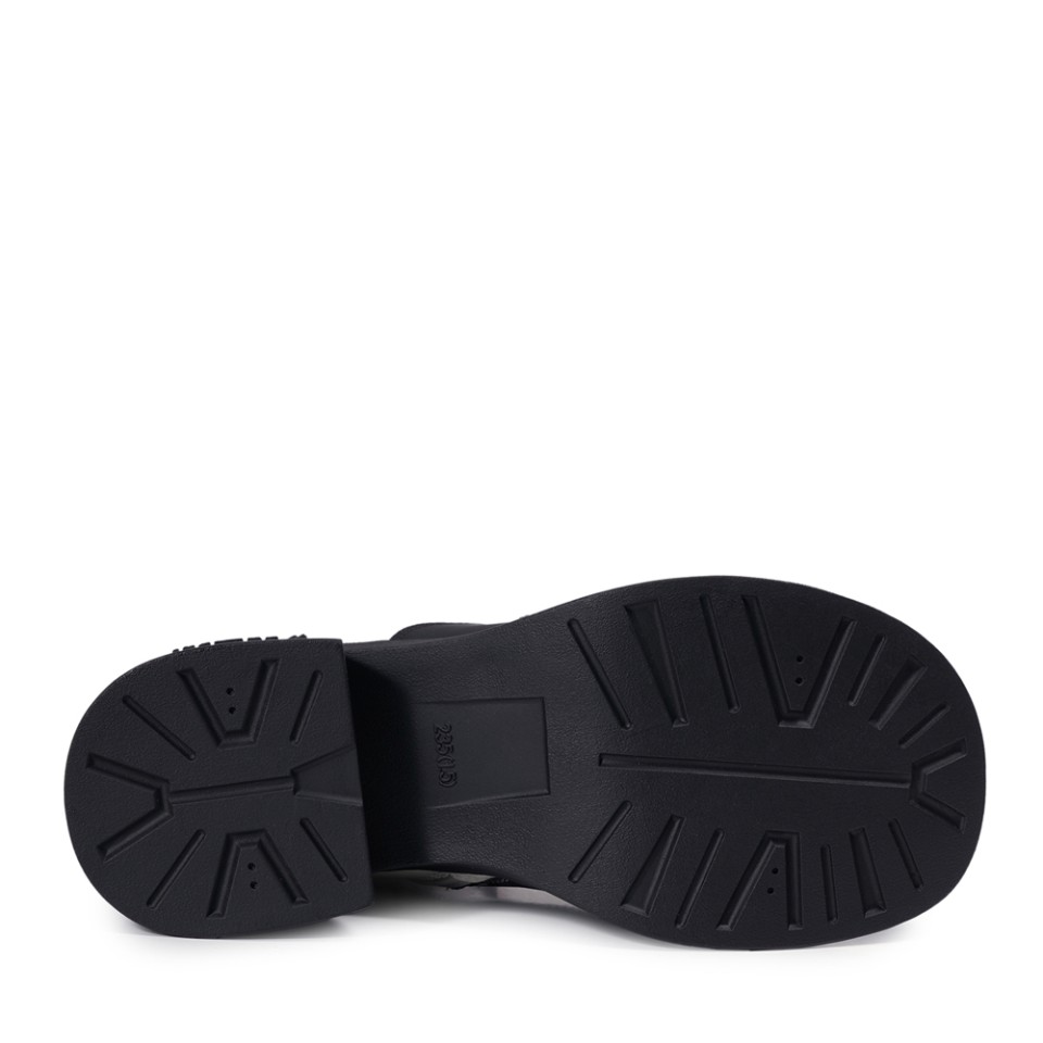 Zeytuk Siyah Casual Rugan Deri Kadın Bot