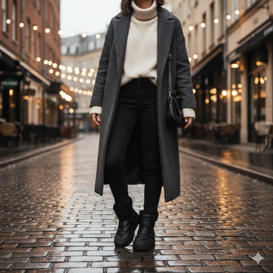 Zeytuk Siyah Casual Tekstil Kadın Bot