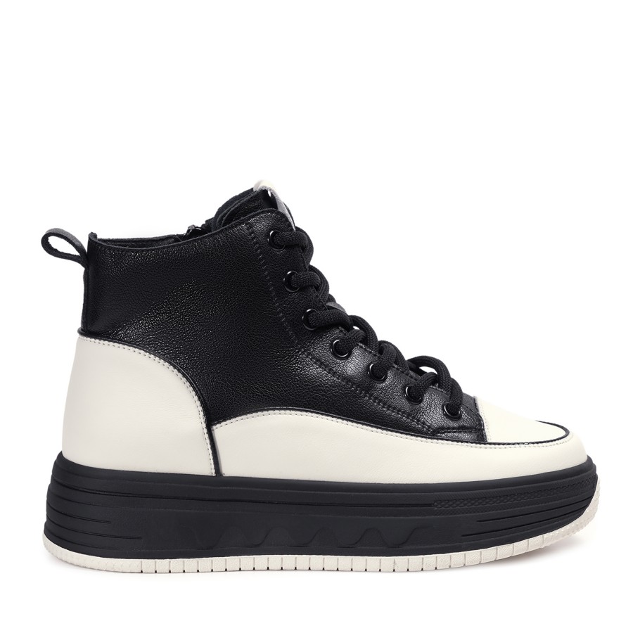 Zeytuk Siyah Casual Vegan Kadın Bot