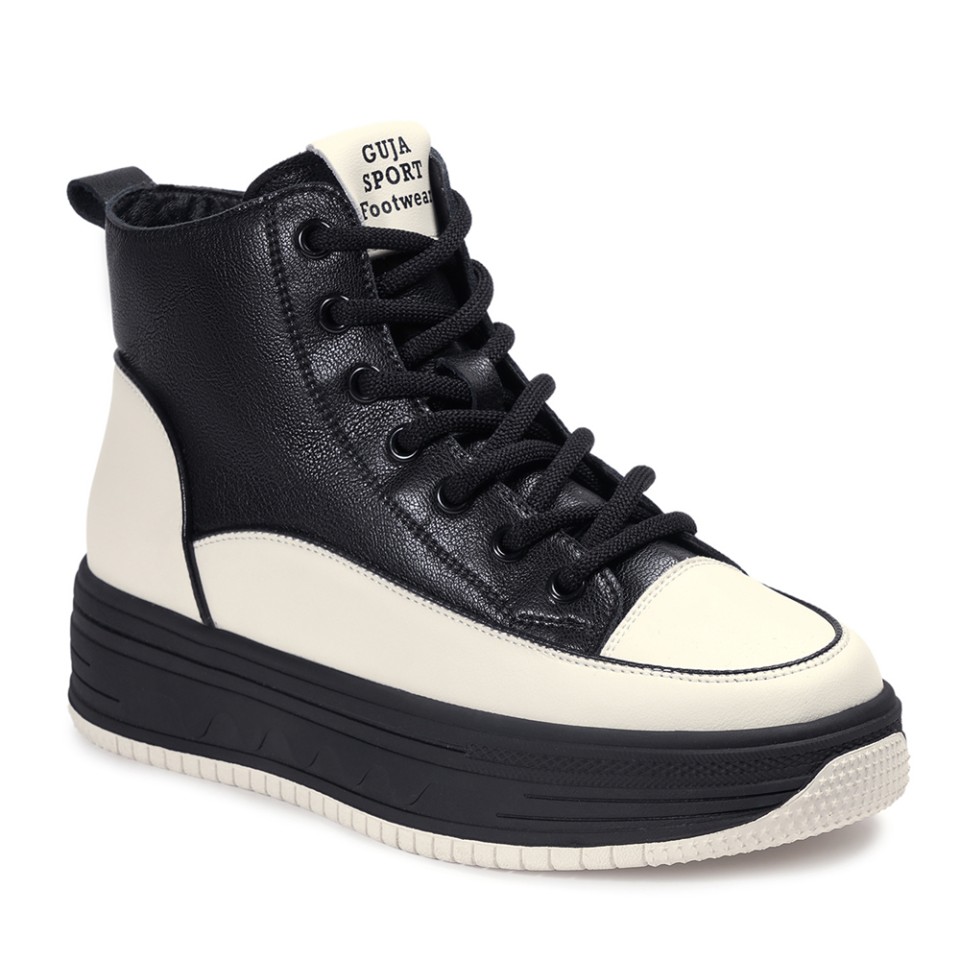 Zeytuk Siyah Casual Vegan Kadın Bot