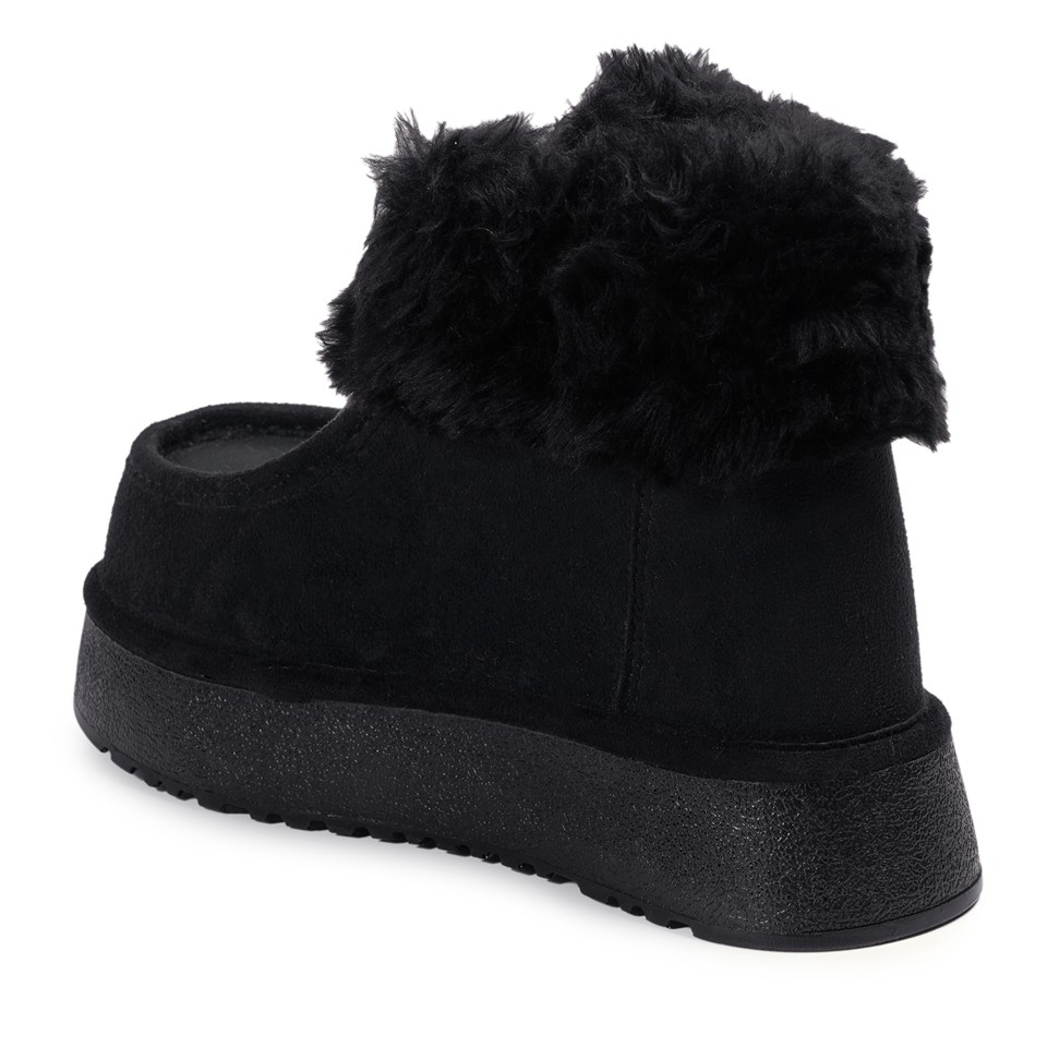 Zeytuk Siyah Casual Vegan Kadın Bot