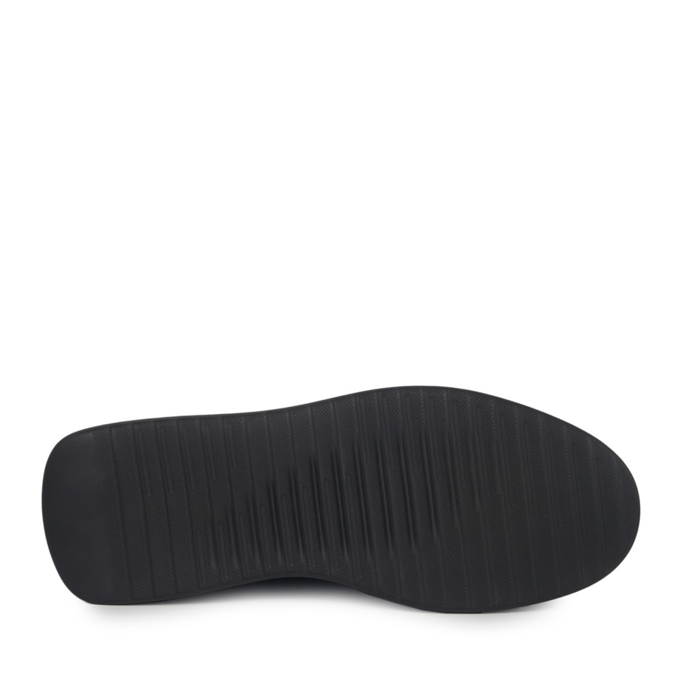 Zeytuk Siyah Hakiki Deri Casual Erkek Ayakkabı 