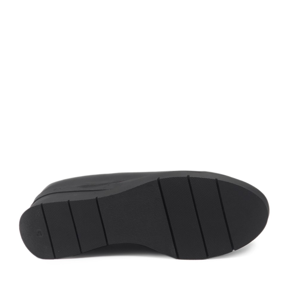 Zeytuk Siyah Hakiki Deri Comfort Kadın Ayakkabı 