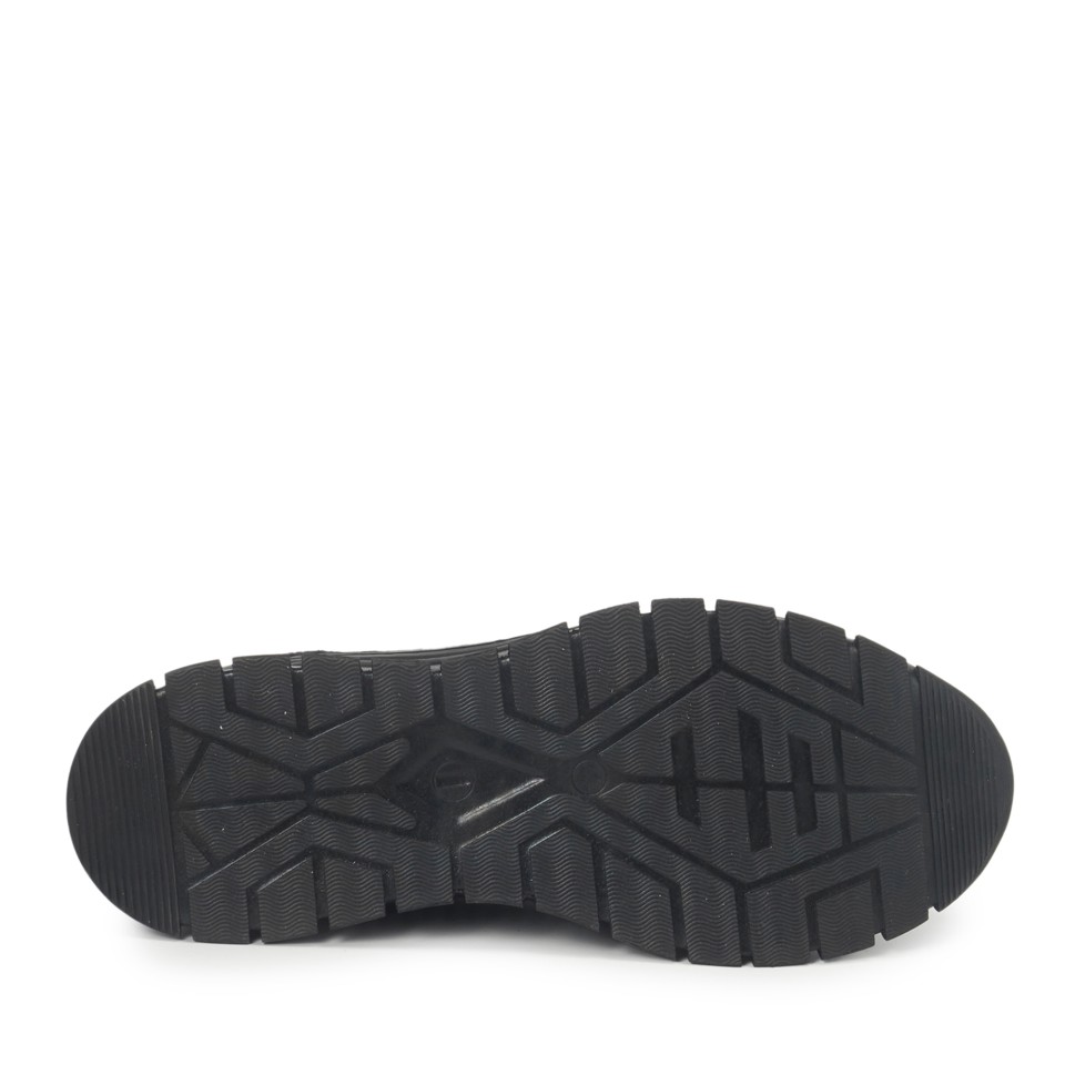 Zeytuk Siyah Hakiki Deri Erkek Sneakers  