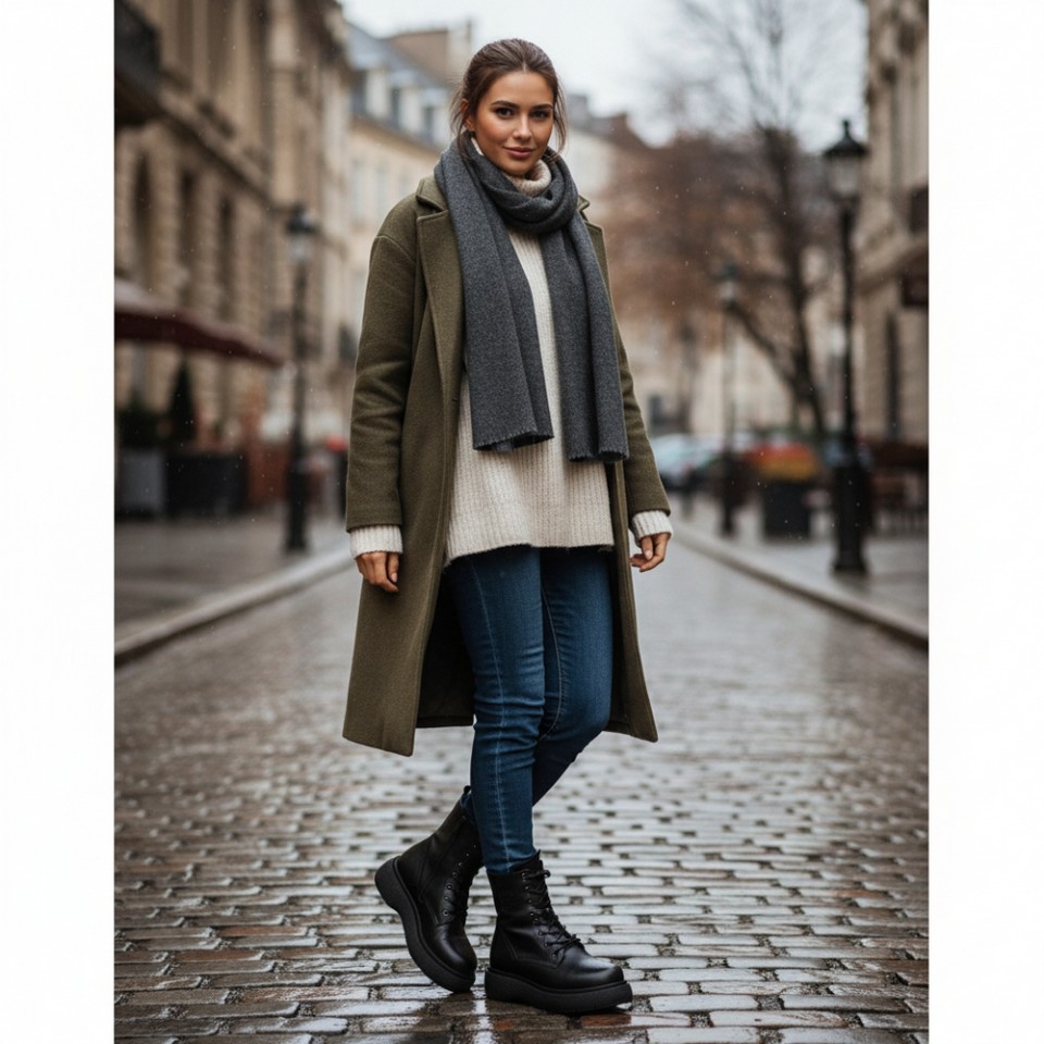 Zeytuk Siyah Hakiki Deri Kadın Bot