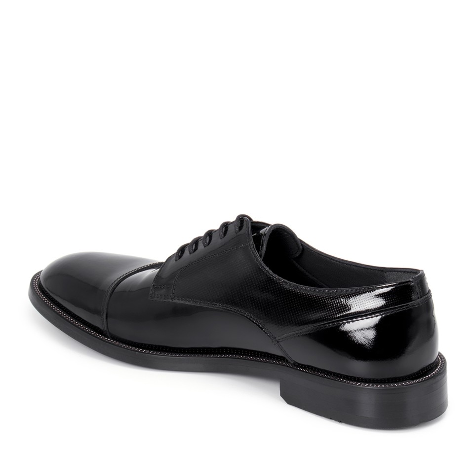 Zeytuk Siyah Hakiki Deri Klasik Erkek Ayakkabı 