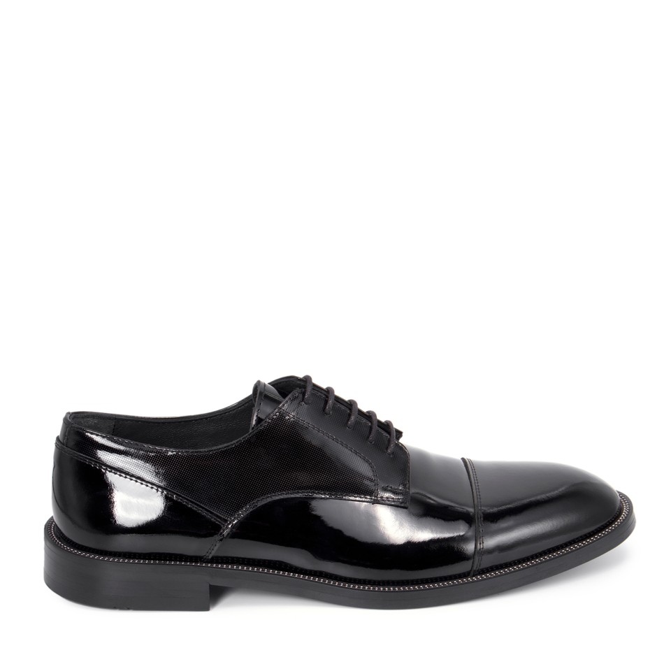 Zeytuk Siyah Hakiki Deri Klasik Erkek Ayakkabı 