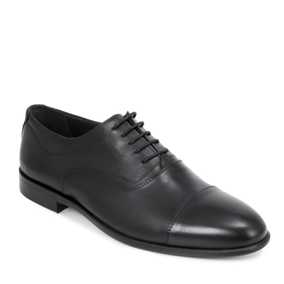 Zeytuk Siyah Hakiki Deri Klasik Erkek Ayakkabı 