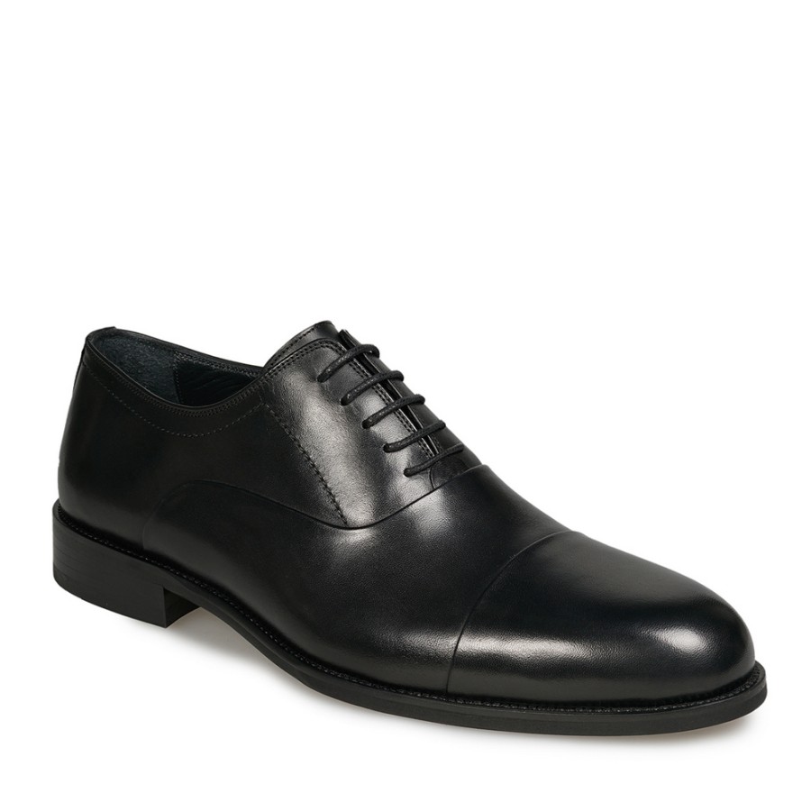 Zeytuk Siyah Hakiki Deri Klasik Erkek Ayakkabı 