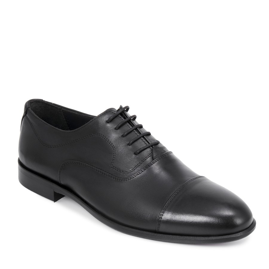 Zeytuk Siyah Hakiki Deri Klasik Erkek Ayakkabı 