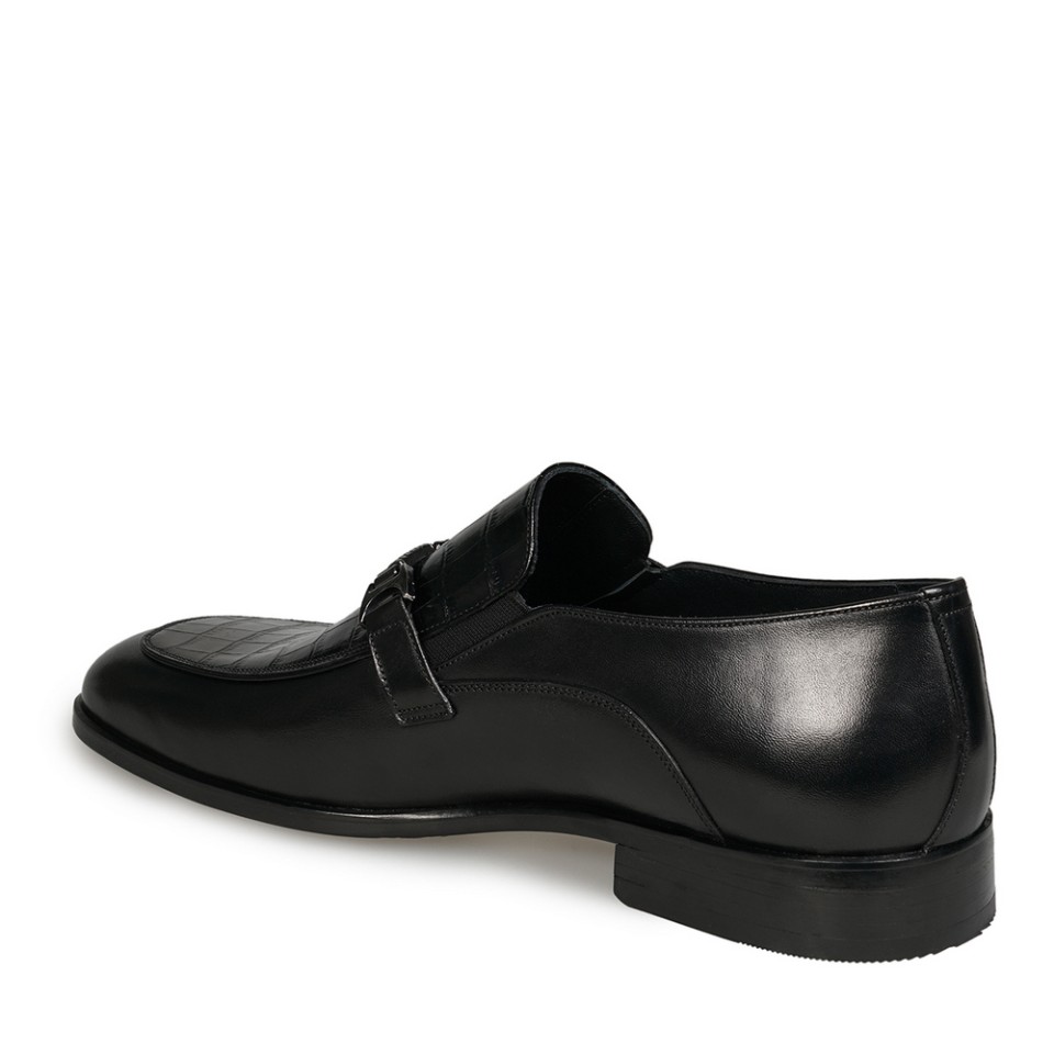 Zeytuk Siyah Hakiki Deri Klasik Erkek Ayakkabı