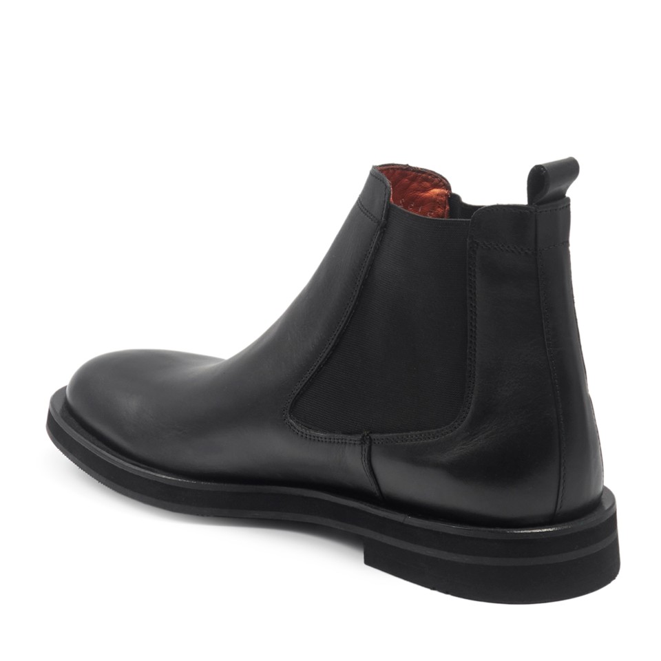 Zeytuk Siyah Hakiki Deri Klasik Erkek Bot