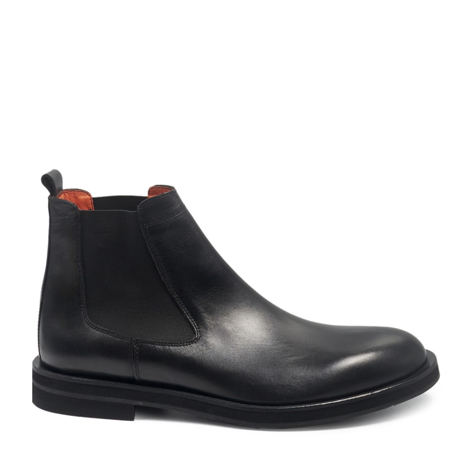 Zeytuk Siyah Hakiki Deri Klasik Erkek Bot