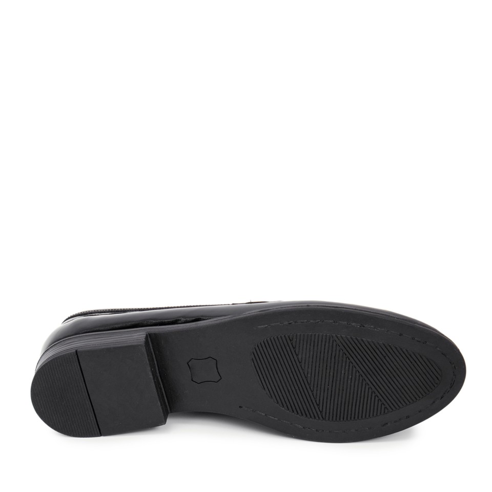 Zeytuk Siyah Hakiki Deri Klasik Kadın Ayakkabı 