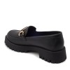 Zeytuk Siyah Hakiki Deri Loafer Kadın Ayakkabı