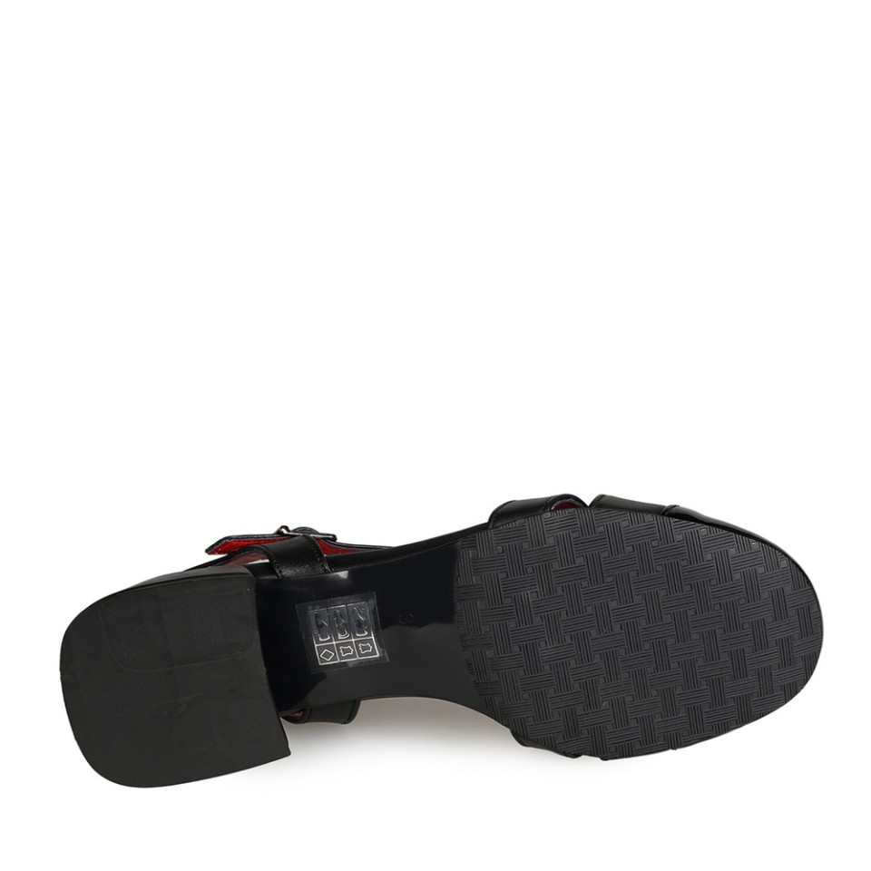 Zeytuk Siyah Kalın Topuklu Deri Kadın Ayakkabı