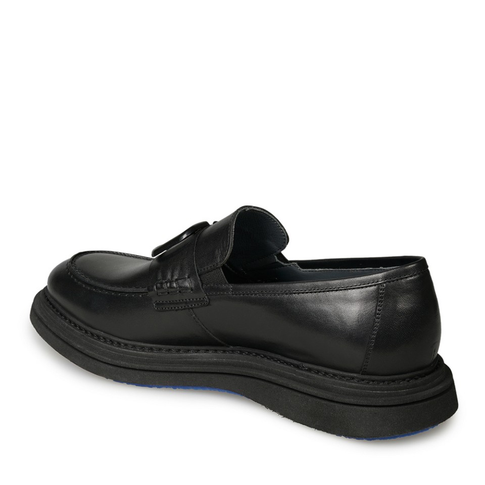 Zeytuk Siyah Klasik Hakiki Deri Erkek Ayakkabı 