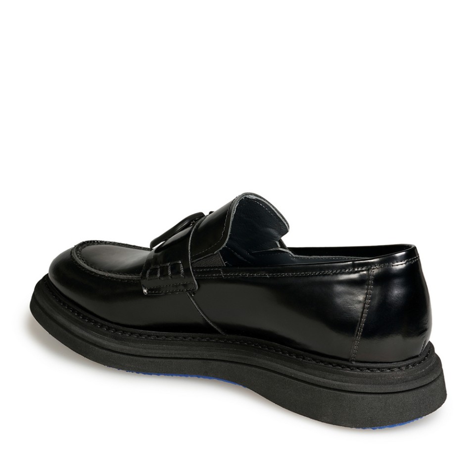 Zeytuk Siyah Klasik Hakiki Deri Erkek Ayakkabı