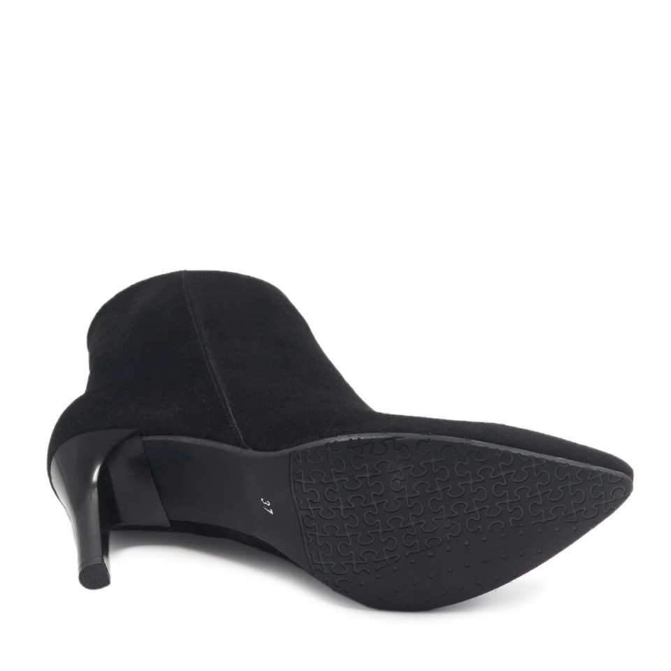 Zeytuk Siyah Klasik Süet Kadın Bot