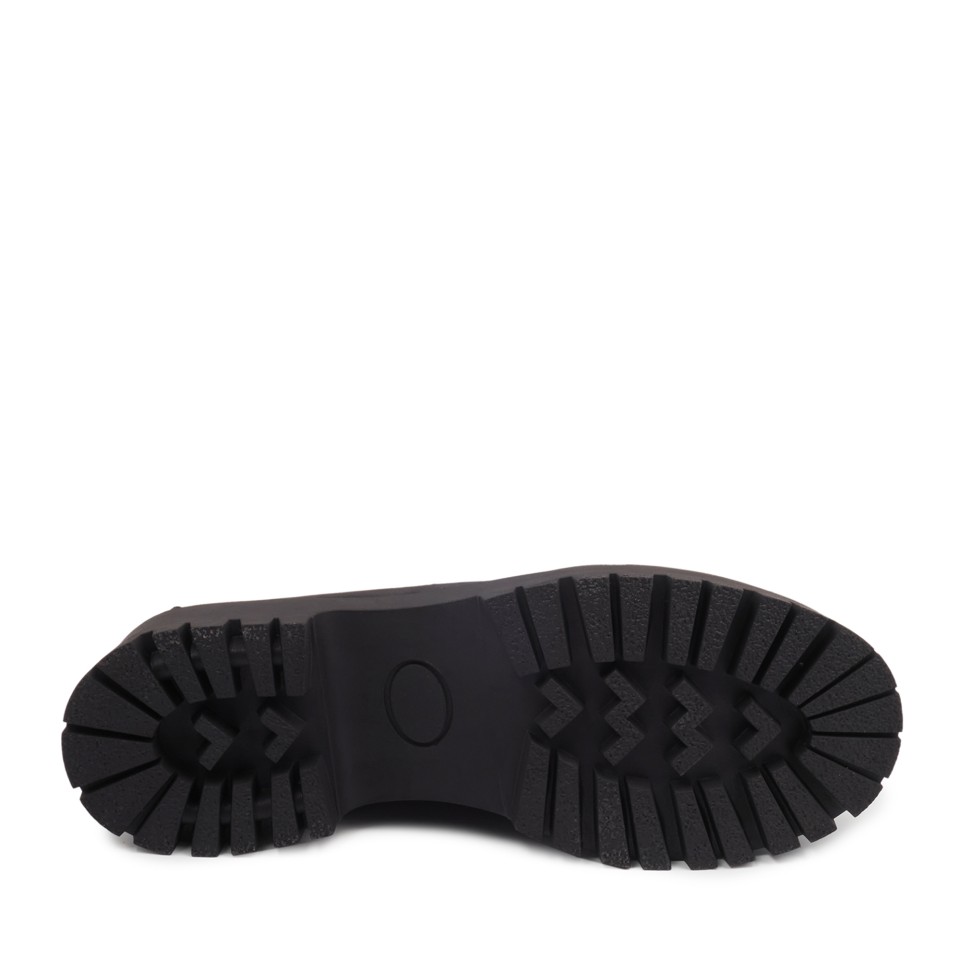 Zeytuk Siyah Nubuk Loafer Kadın Ayakkabı 