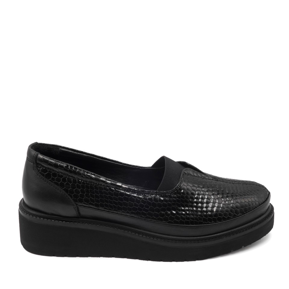 Zeytuk Siyah Rugan Casual Kadın Ayakkabı 