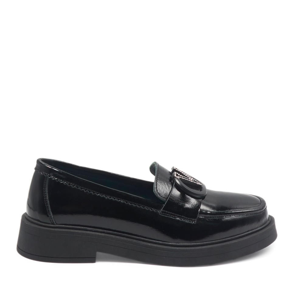 Zeytuk Siyah Rugan Casual Kadın Ayakkabı 