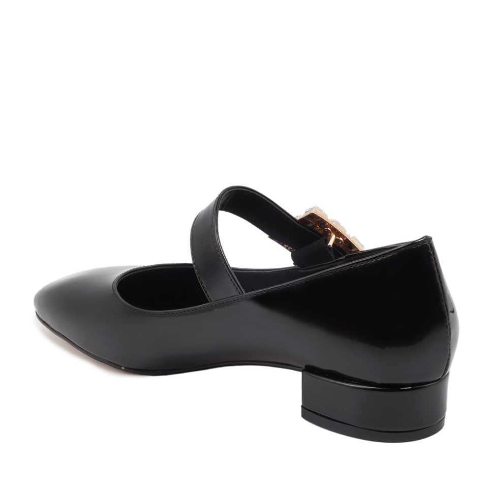 Zeytuk Siyah Rugan Mary Jane Kadın Ayakkabı
