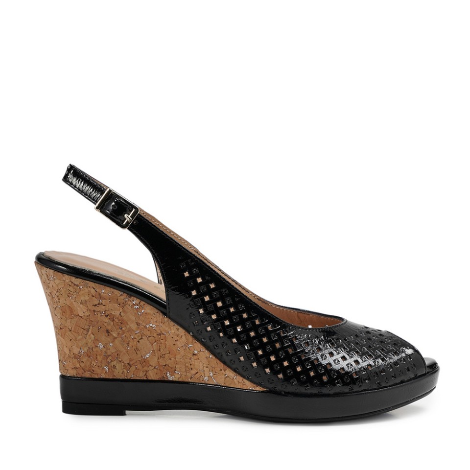 Zeytuk Siyah Sandalet Deri Kadın Ayakkabı 