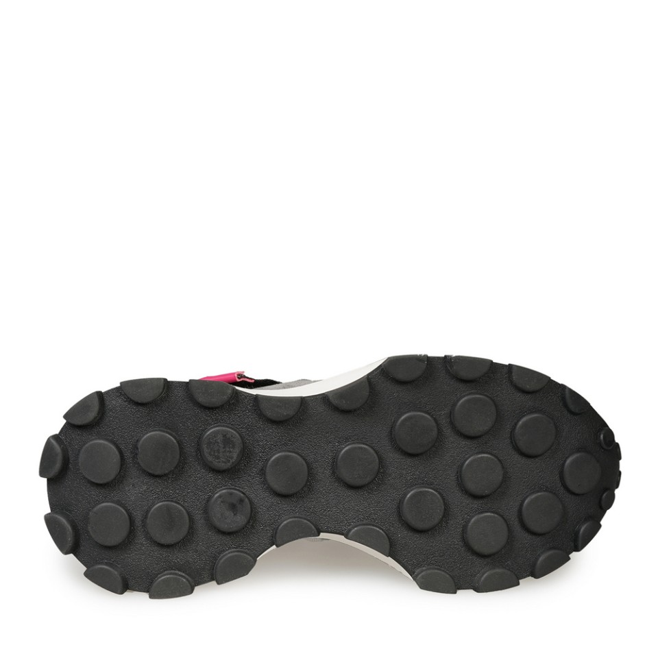 Zeytuk Siyah Sneakers Deri-Tekstil Kadın Ayakkabı