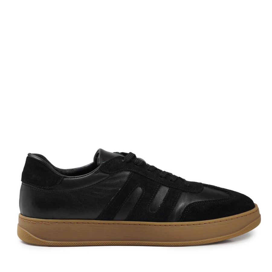 Zeytuk Siyah Sneakers Hakiki Deri Erkek Ayakkabı