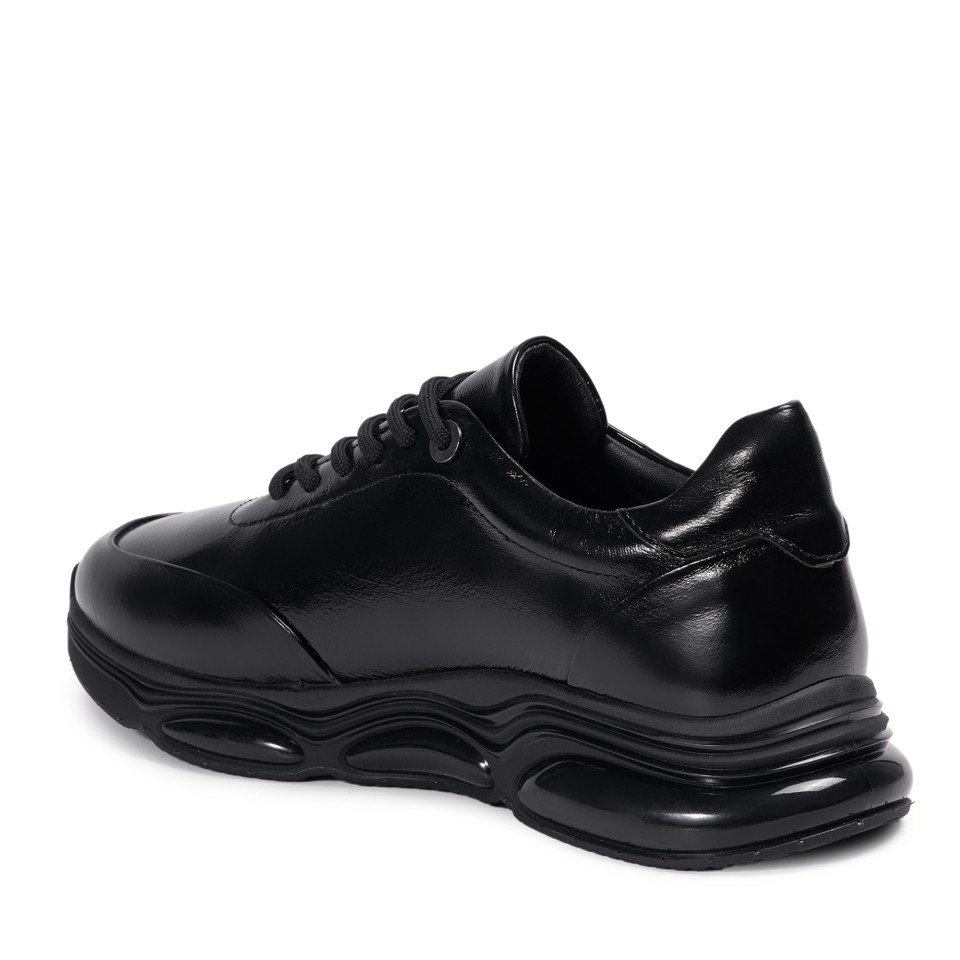 Zeytuk Siyah Sneakers Hakiki Deri Erkek Ayakkabı