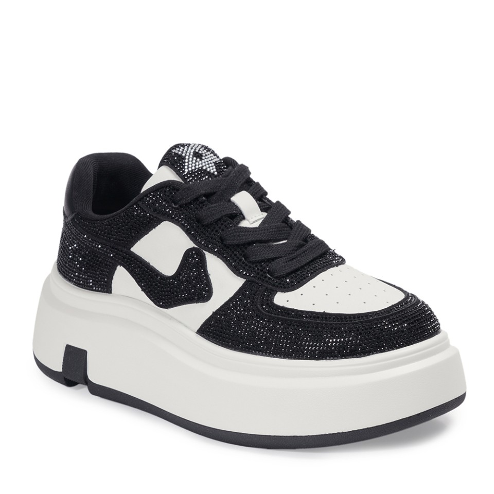 Zeytuk Siyah Sneakers Hakiki Deri Kadın Ayakkabı