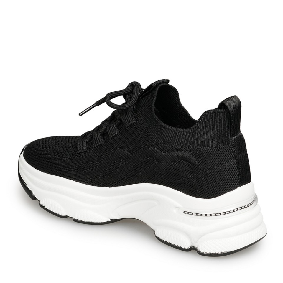 Zeytuk Siyah Sneakers Tekstil Kadın Ayakkabı