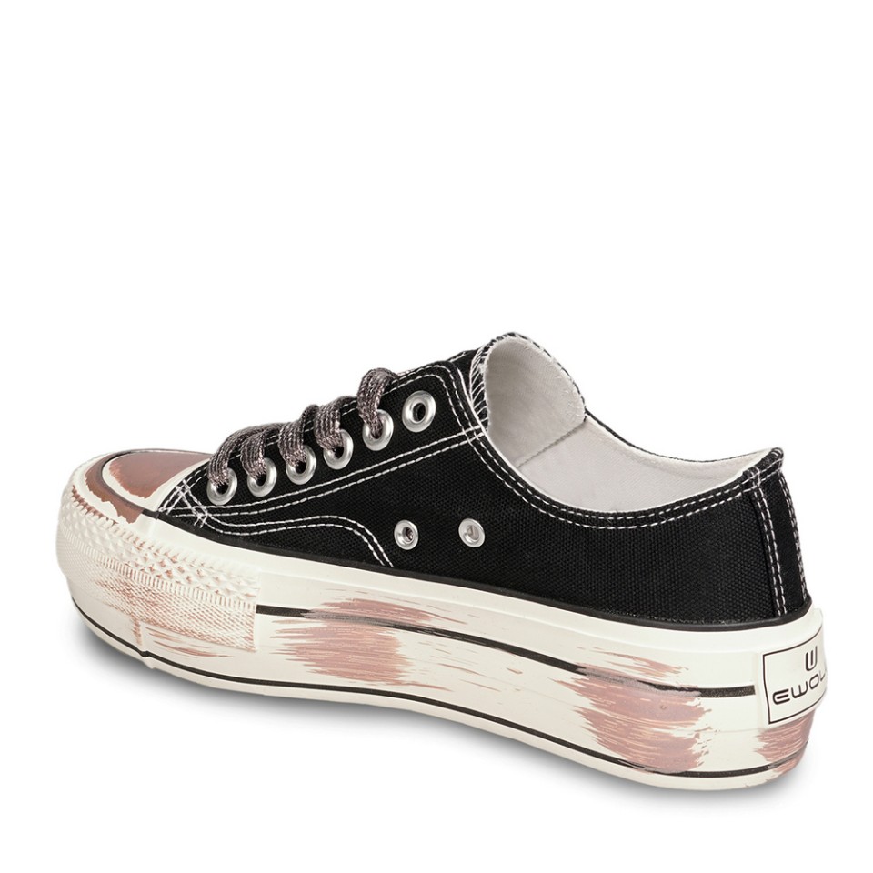 Zeytuk Siyah Sneakers Tekstil Kadın Ayakkabı