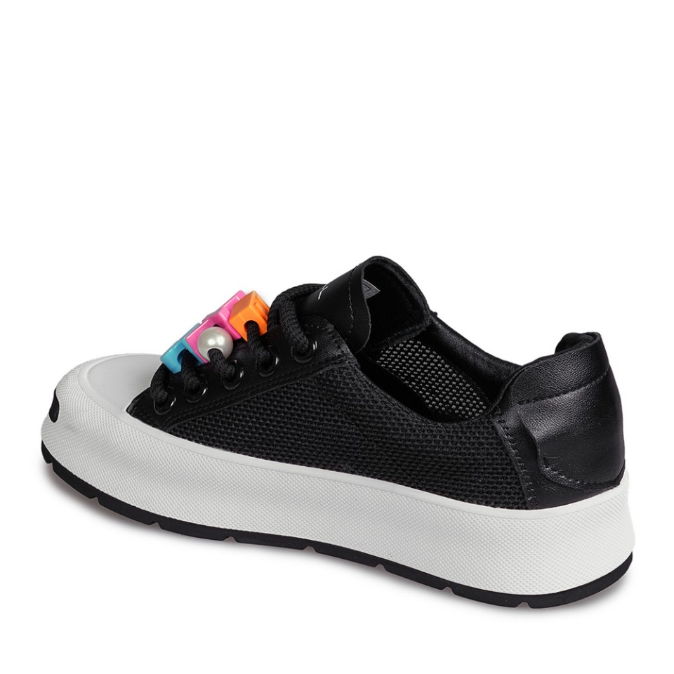 Zeytuk Siyah Sneakers Tekstil Kadın Ayakkabı