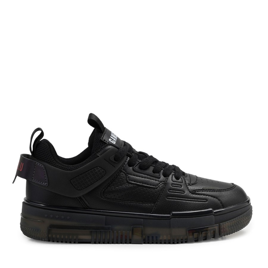 Zeytuk Siyah Sneakers Vegan Kadın Ayakkabı