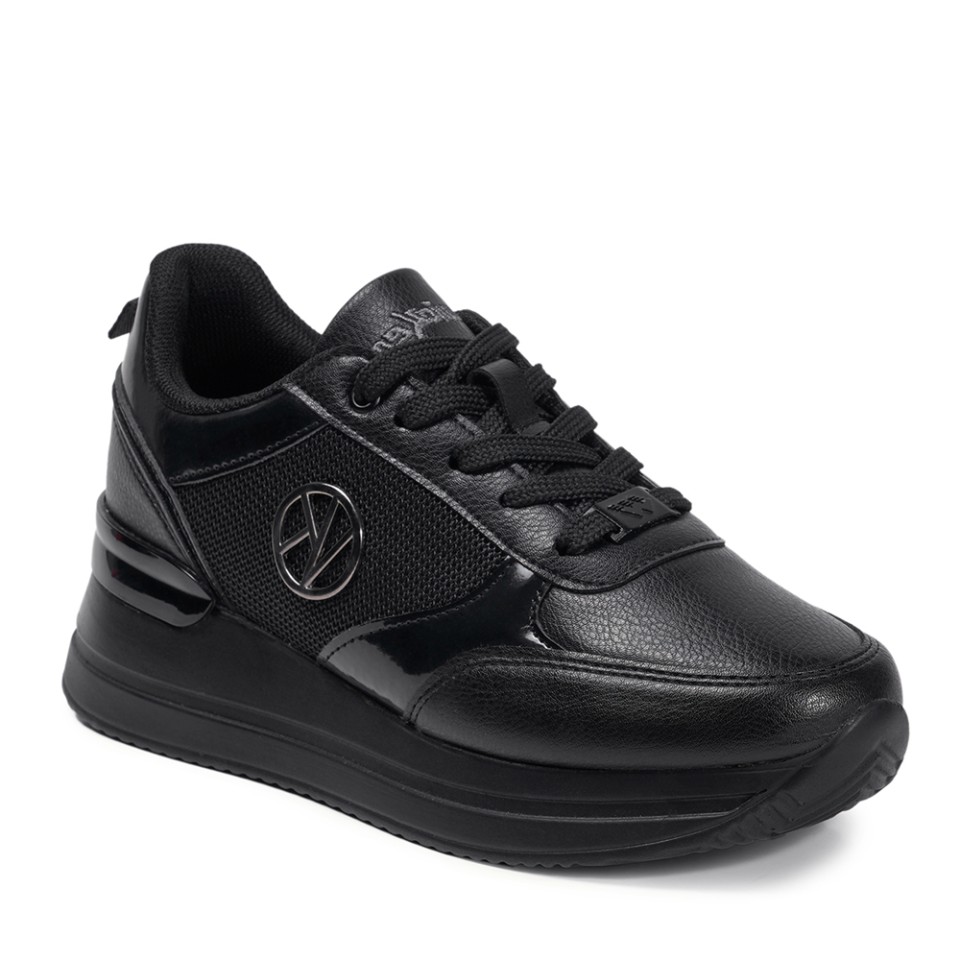 Zeytuk Siyah Sneakers Vegan Kadın Ayakkabı