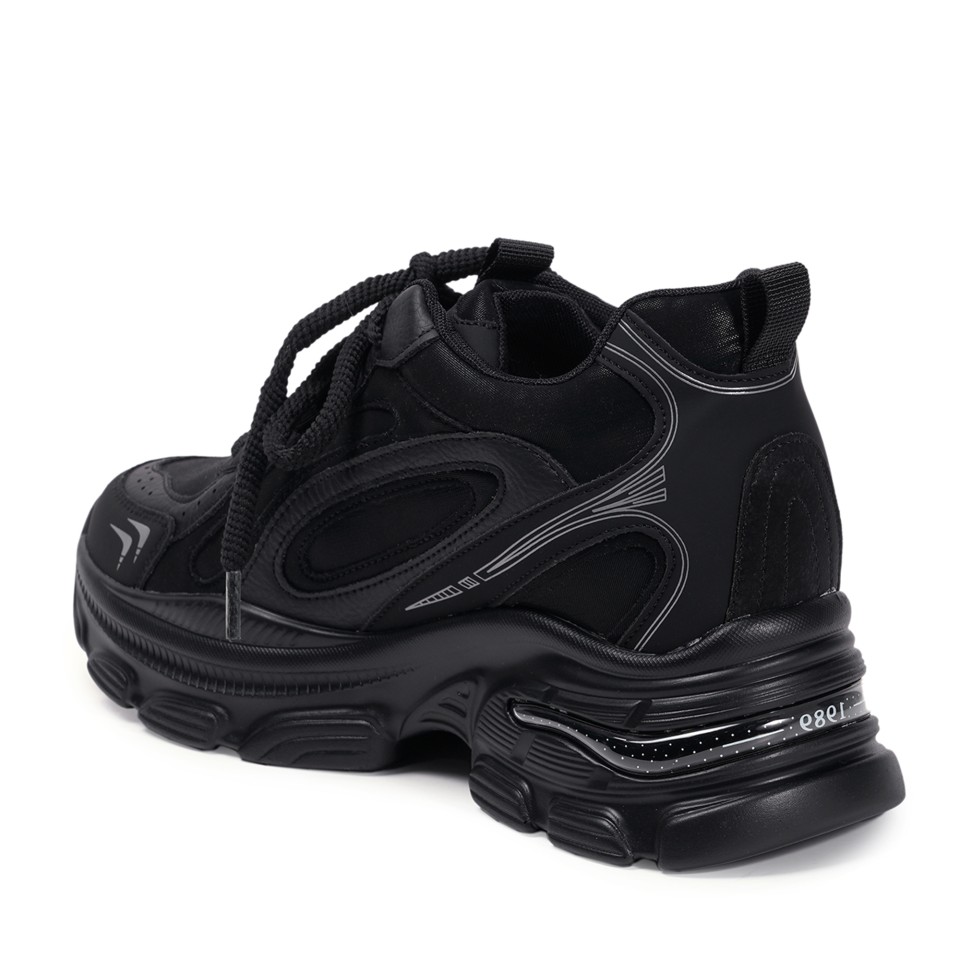 Zeytuk Siyah Sneakers Vegan Kadın Bot