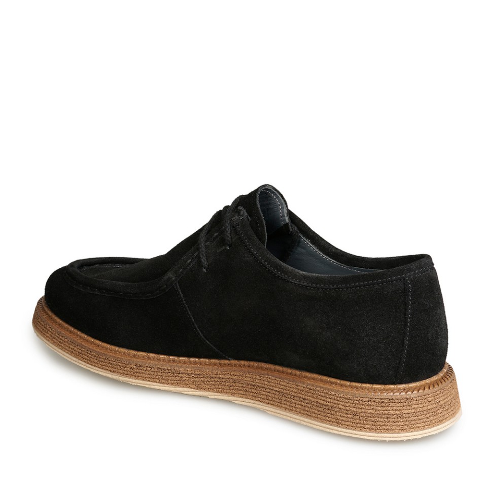 Zeytuk Siyah Süet Deri Casual Erkek Ayakkabı